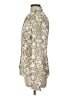 Cache Paisley Ivory Long Sleeve Silk Top Size L - photo 5