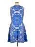 Cremieux 100% Polyester Graphic Blue Cocktail Dress Size 14 - photo 2
