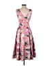 Eliza J 100% Polyester Floral Pink Cocktail Dress Size 2 - photo 2