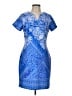 R&M Richards Paisley Blue Casual Dress Size 10 (petite) - photo 1