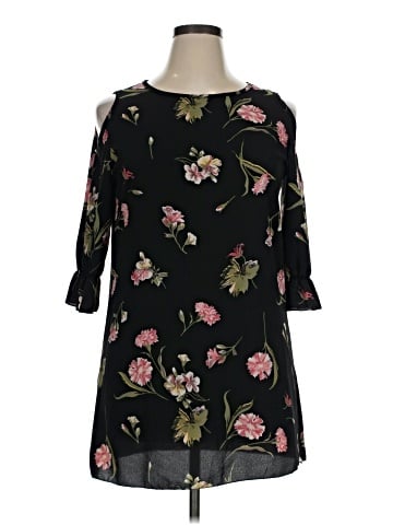 FancyQube 3/4 Sleeve Blouse (view 1)