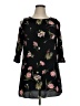 FancyQube Black 3/4 Sleeve Blouse Size XL - photo 1