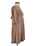 Assorted Brands Solid Brown Casual Dress Size L - photo 4
