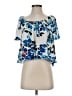 Aqua Blue Short Sleeve Blouse Size XS - photo 1