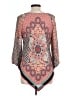 Heart Soul 100% Polyester Orange Red 3/4 Sleeve Blouse Size L - photo 2