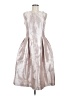 Tahari by ASL 100% Polyester Metallic Silver Cocktail Dress Size 6 - photo 1