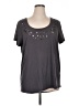 Torrid Gray Short Sleeve Top Size 1X Plus (1) - photo 1