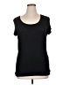Max Studio Black Short Sleeve Top Size XL - photo 1