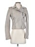 Mango 100% Leather Gray Jacket Size XXS - photo 1