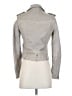 Mango 100% Leather Gray Jacket Size XXS - photo 2