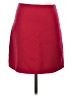 Theory Solid Red Wool Skirt Size 2 - photo 1