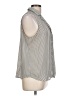 Who What Wear 100% Polyester Polka Dots Gray Sleeveless Blouse Size L - photo 4