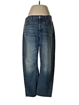 Madewell The Darted Barrel-Leg Jean in Irmo Wash (view 1)