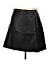 Zara Basic Solid Black Faux Leather Skirt Size L - photo 1