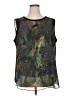 Investments 100% Polyester Green Sleeveless Blouse Size 1X - photo 1