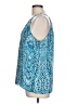 Violet & Claire Blue Sleeveless Blouse Size L - photo 5