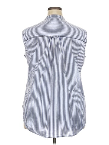 Lane Bryant Sleeveless Button-Down Shirt (view 2)