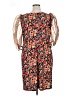 Torrid Print Orange Cocktail Dress Size 1X Plus (1) - photo 2