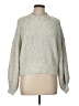 H&M 100% Cotton Tweed Silver Pullover Sweater Size L - photo 1