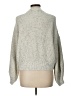 H&M 100% Cotton Tweed Silver Pullover Sweater Size L - photo 2
