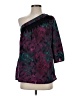 Angie 100% Polyester Purple 3/4 Sleeve Blouse Size S - photo 1