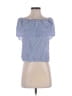 Ivy + Main 100% Rayon Blue Short Sleeve Blouse Size S - photo 1
