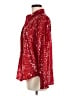 J.Crew Collection 100% Polyester Red Long Sleeve Blouse Size 6 - photo 5