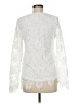 Baciano 100% Polyester Ivory Long Sleeve Blouse Size M - photo 2