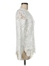 Baciano 100% Polyester Ivory Long Sleeve Blouse Size M - photo 4