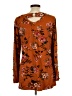 New York Laundry Orange Long Sleeve Blouse Size L - photo 2
