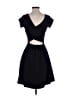 Unbranded Solid Black Casual Dress Size S - photo 2