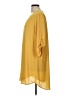 Lush 100% Polyester Solid Yellow Casual Dress Size L - photo 5
