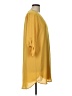 Lush 100% Polyester Solid Yellow Casual Dress Size L - photo 4