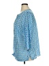 Talbots 100% Cotton Blue 3/4 Sleeve Blouse Size 1X - photo 5