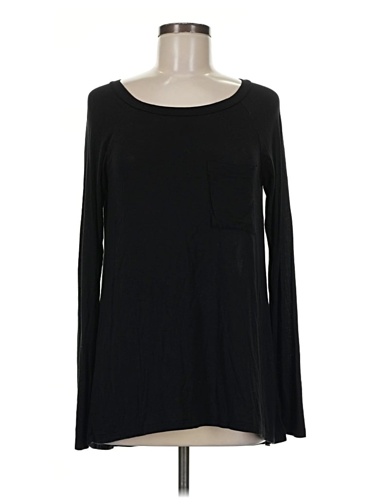 Pre-owned Bordeaux Long Sleeve T-shirt In Black