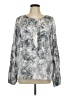 Vince Camuto 100% Polyester Silver Long Sleeve Blouse Size L - photo 1