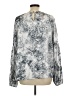 Vince Camuto 100% Polyester Silver Long Sleeve Blouse Size L - photo 2