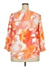 Chico's Orange 3/4 Sleeve Blouse Size XXL (4) - photo 2