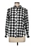 Foxcroft 100% Cotton Checkered-gingham Gray Long Sleeve Button-Down Shirt Size 8 (petite) - photo 1