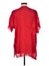 Johnny Was 100% Rayon Red Short Sleeve Blouse Size L - photo 2