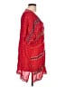 Johnny Was 100% Rayon Red Short Sleeve Blouse Size L - photo 4