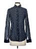 J.Crew Polka Dots Blue Long Sleeve Blouse Size 2 - photo 1