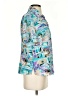 Alia Print Teal Short Sleeve Blouse Size P (petite) - photo 4