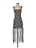 Saylor 100% Polyester Graphic Black Cocktail Dress Size S - photo 1