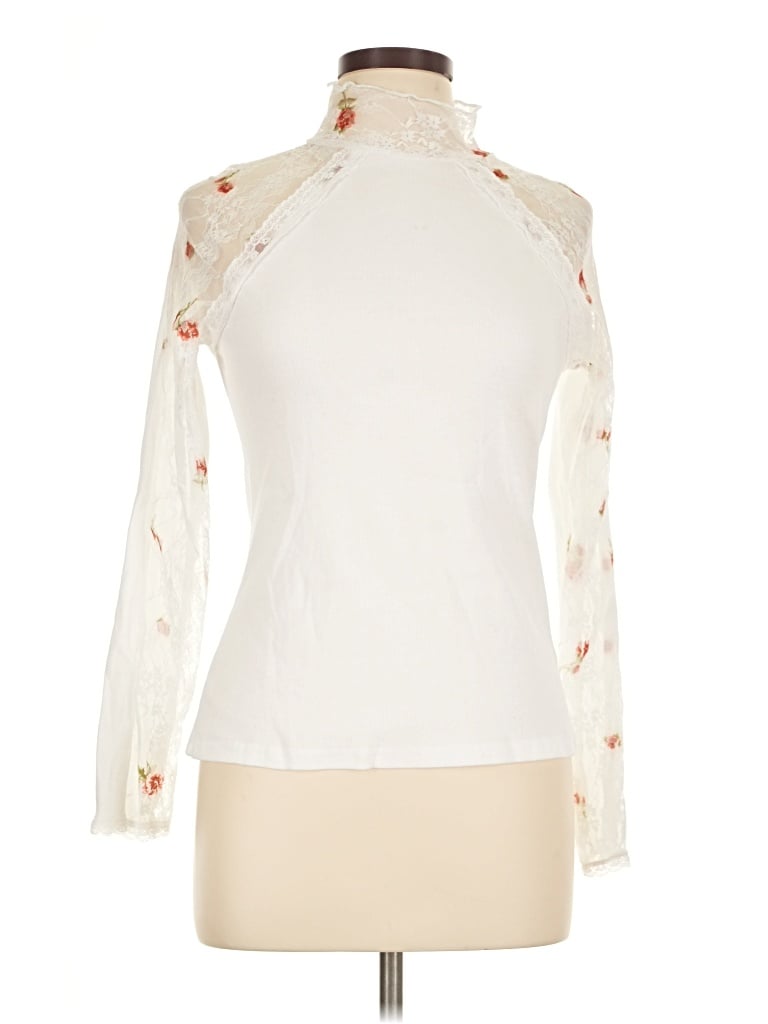 Pre-owned Shein Long Sleeve Blouse In Ivory