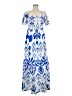 Unbranded Print Blue Casual Dress Size M (estimated) - photo 1