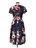 Ouges Floral Blue Casual Dress Size L - photo 2