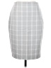 Express Checkered-gingham Gray Formal Skirt Size 4 - photo 1