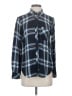 Rails 100% Rayon Plaid Blue Long Sleeve Button-Down Shirt Size S - photo 1