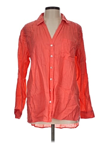 Sigrid Olsen Long Sleeve Button-Down Shirt (view 1)